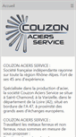 Mobile Screenshot of couzon-aciers.fr