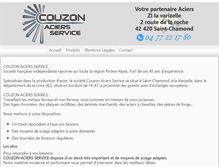 Tablet Screenshot of couzon-aciers.fr